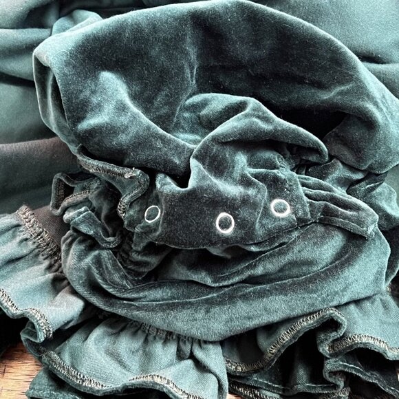 Numi Emerald Green Velvet Pinafore 3T - Picture 5 of 8